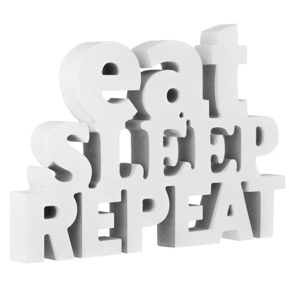 Eat Sleep Repeat Aesthetic Table Decor