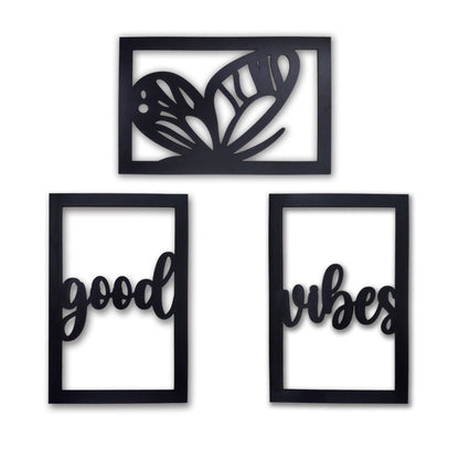 Wood Wall Hanging Good Vibes Only