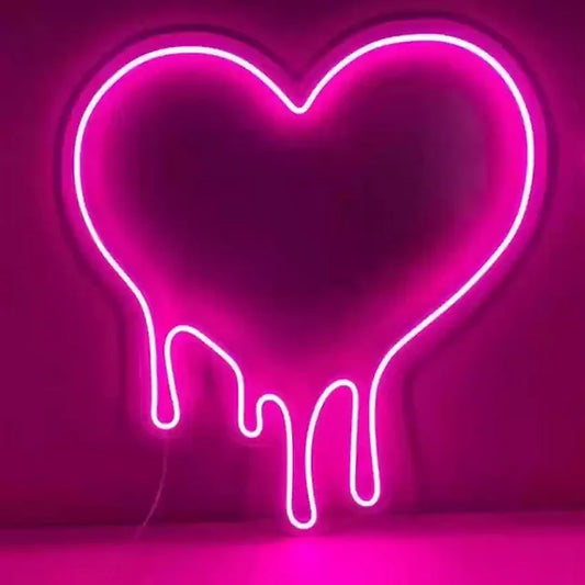 Melty Heart Neon Sign