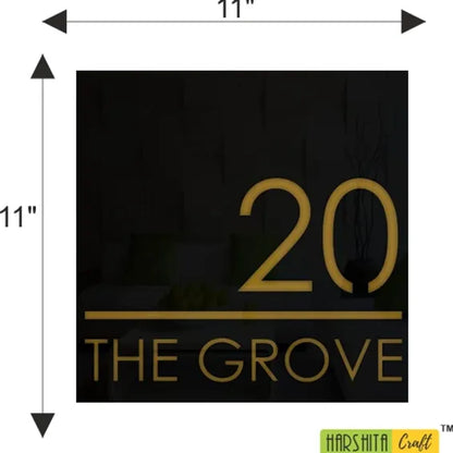 The Grove Name Plate