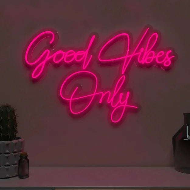Good Vibes Only Neon Led Sign