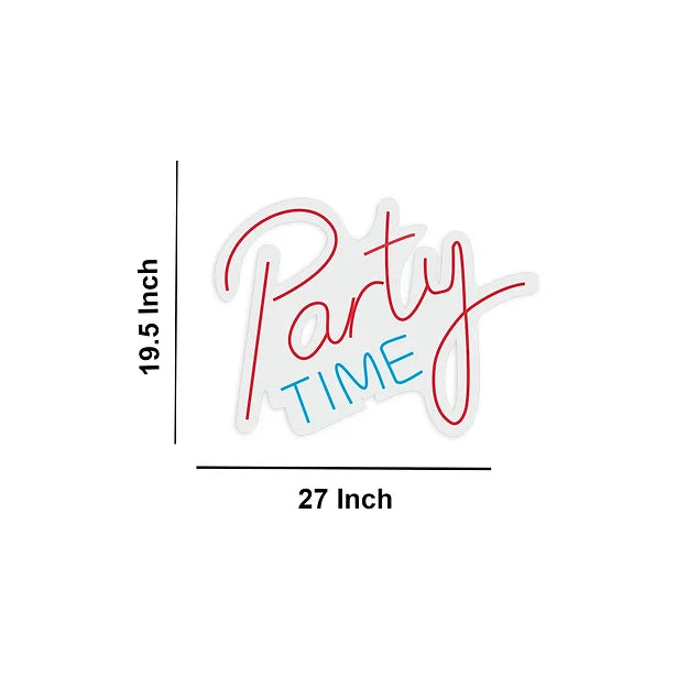 Party Time Text Neon Sign Light