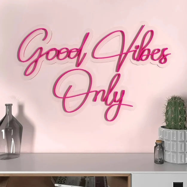 Good Vibes Only Neon Led Sign