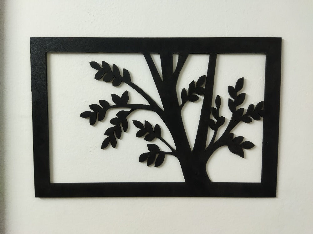Antique Wooden Tree Plaque Ready To Hang Cutout