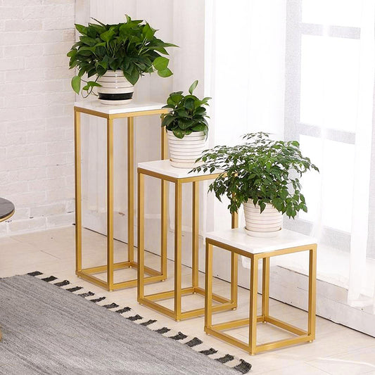 Minimalist Design Golden Table Set of 3